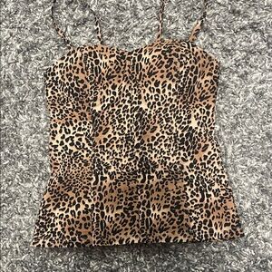 Guess Leopard Print Camisole Top
